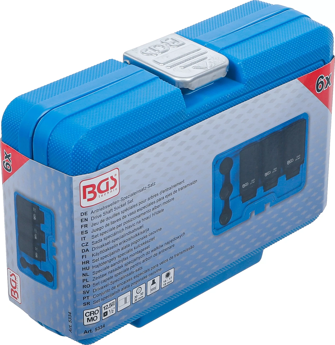 Hyls och Bitshylssats 1/2" för Drivaxlar 6-delar