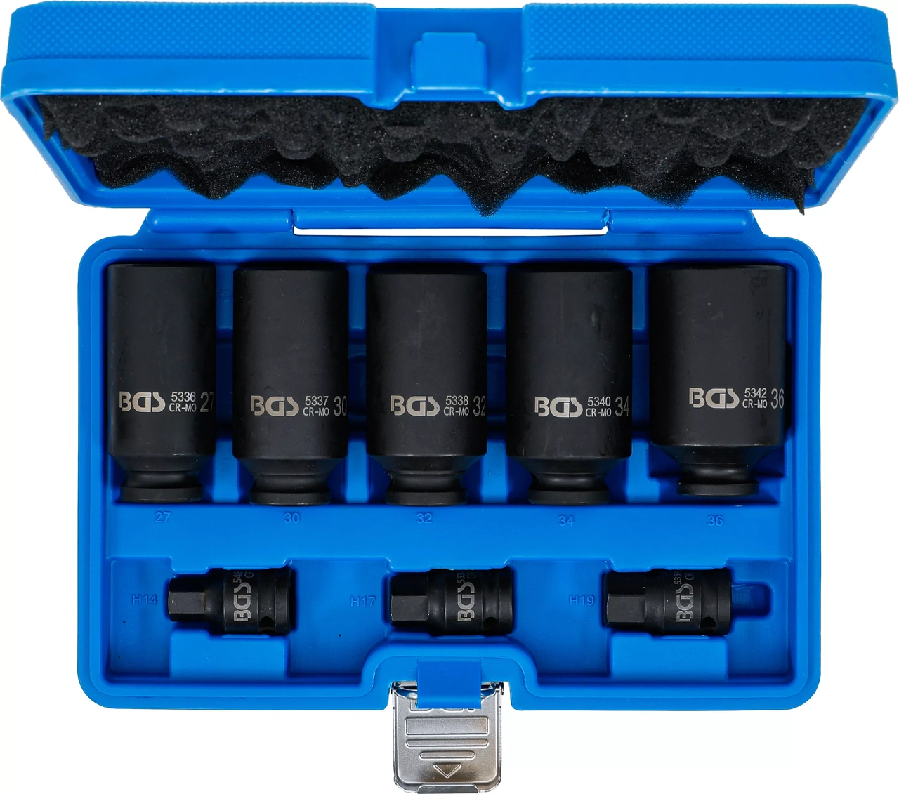 Hyls och Bitshylssats 1/2" för Drivaxlar 8-delar