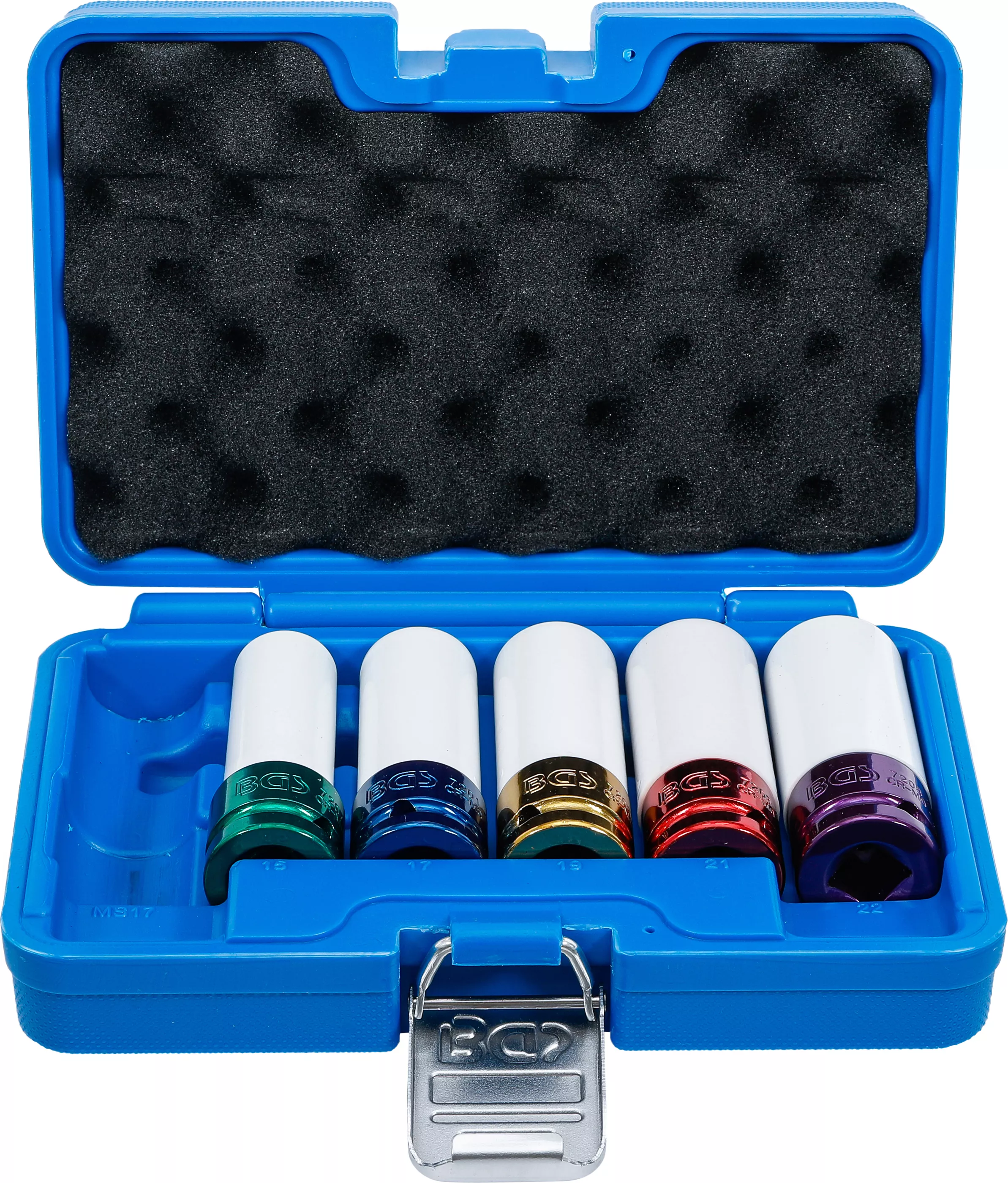 Hjulmutterhylssats 1/2" 6-delar (15, 17, 19, 21, 22mm och MS17)