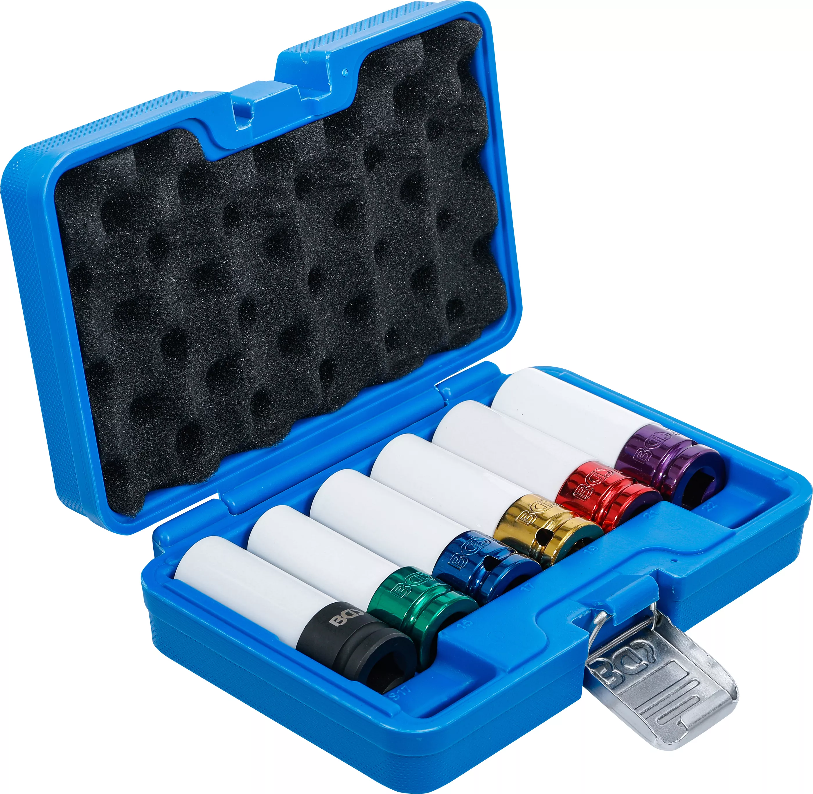 Hjulmutterhylssats 1/2" 6-delar (15, 17, 19, 21, 22mm och MS17)