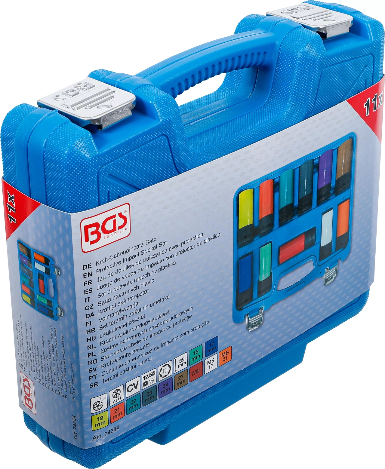 Hjulmutterhylssats 1/2" 11-delar (mm och specialhjulbultar)