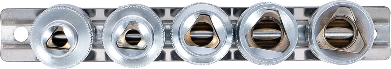 Hylssats 1/2" 3-kant 5-delar M5-M12 (8-16,5mm)