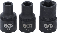 Hylssats Ribe 1/2" M6S, M8S, M12S 3-delar