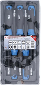 Flexibel skruvmejsel med runt handtag | E-profil E4 - E8 | Klinglängd 150 mm | 5 delar