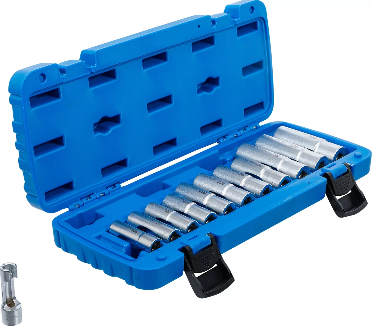 Special-Hylsa-sats, slitsad | 10 mm (3/8") | 8 - 19 mm | 12 delar