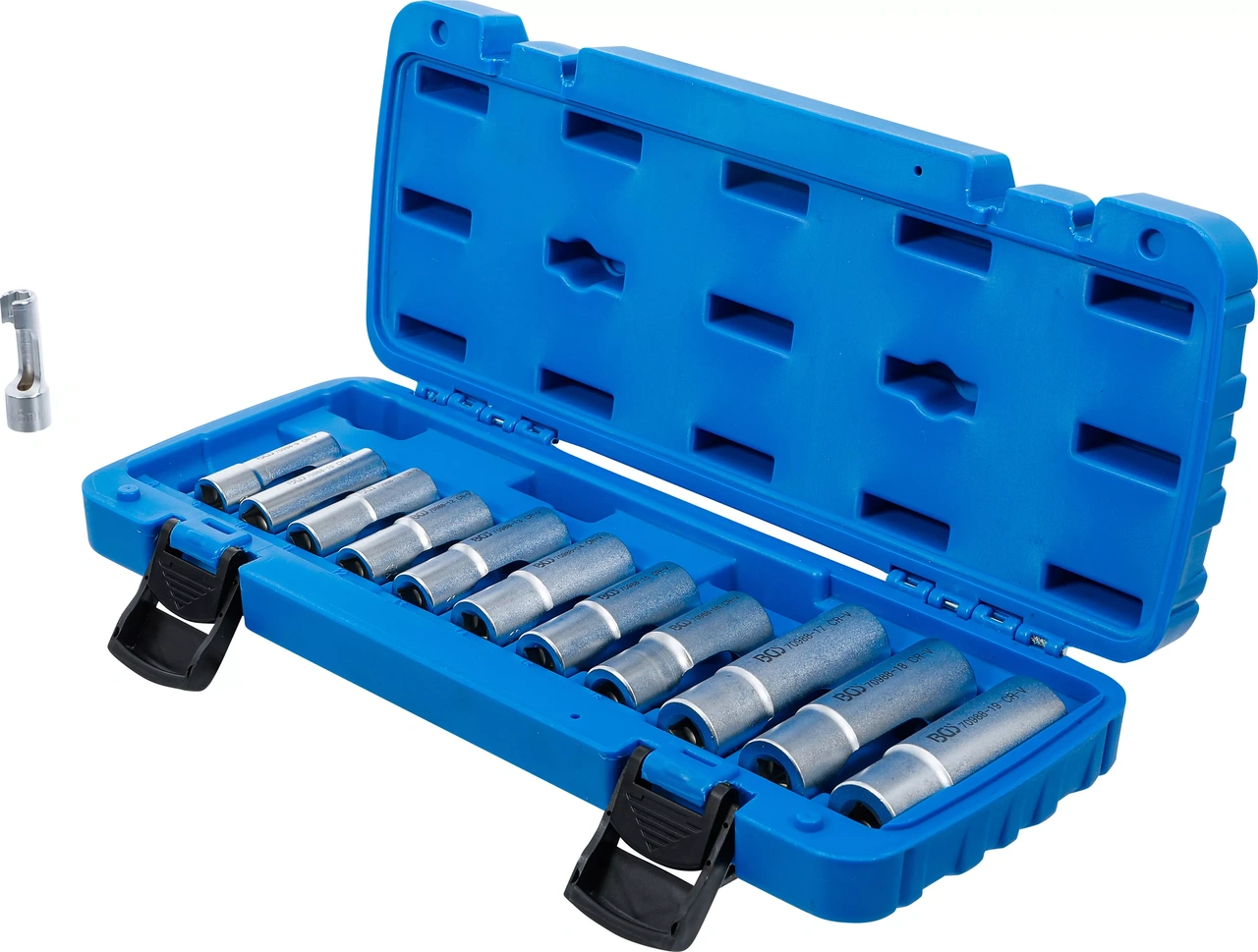 Special-Hylsa-sats, slitsad | 10 mm (3/8") | 8 - 19 mm | 12 delar