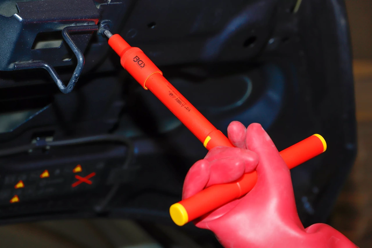 VDE-Bit-Insats-sats | anslutningsfyrkant 12,5 mm (1/2") | T-Profil (för Torx) T20 - T55 | 10 delar