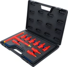 VDE-Bit-Insats-sats | anslutningsfyrkant 12,5 mm (1/2") | T-Profil (för Torx) T20 - T55 | 10 delar