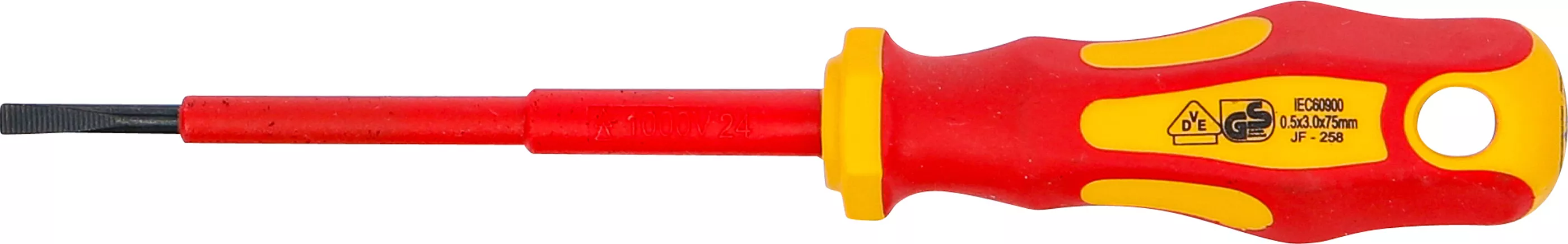 VDE-Skruvmejsel | Spår 3 mm | Klinglängd 75 mm