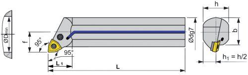 Skärhållare 95° med IK A25S PWLNR 08