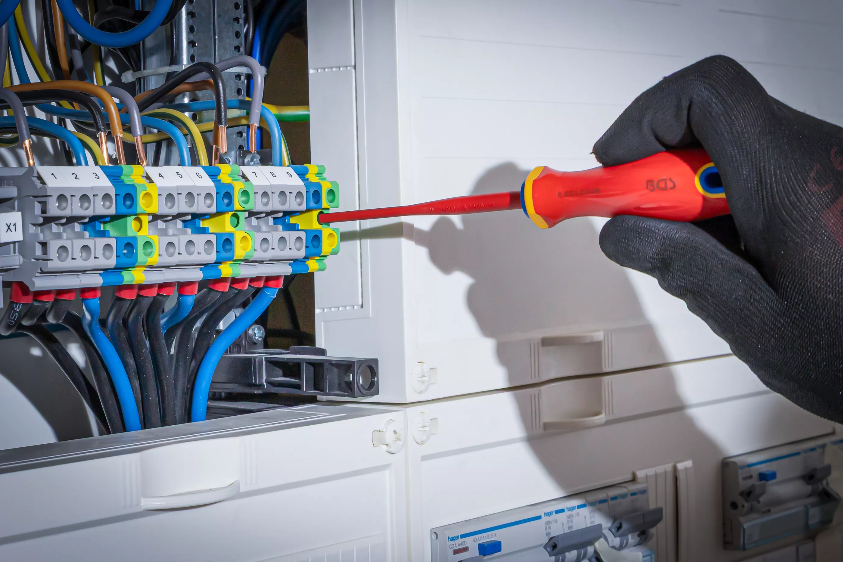 VDE-Skruvmejsel-sats | Extra tunn spets | 11 delar