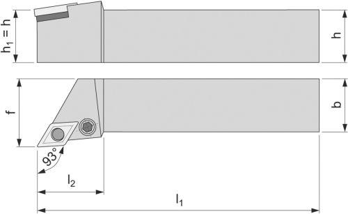 Skärhållare 93° PDJNR 1616 H 11