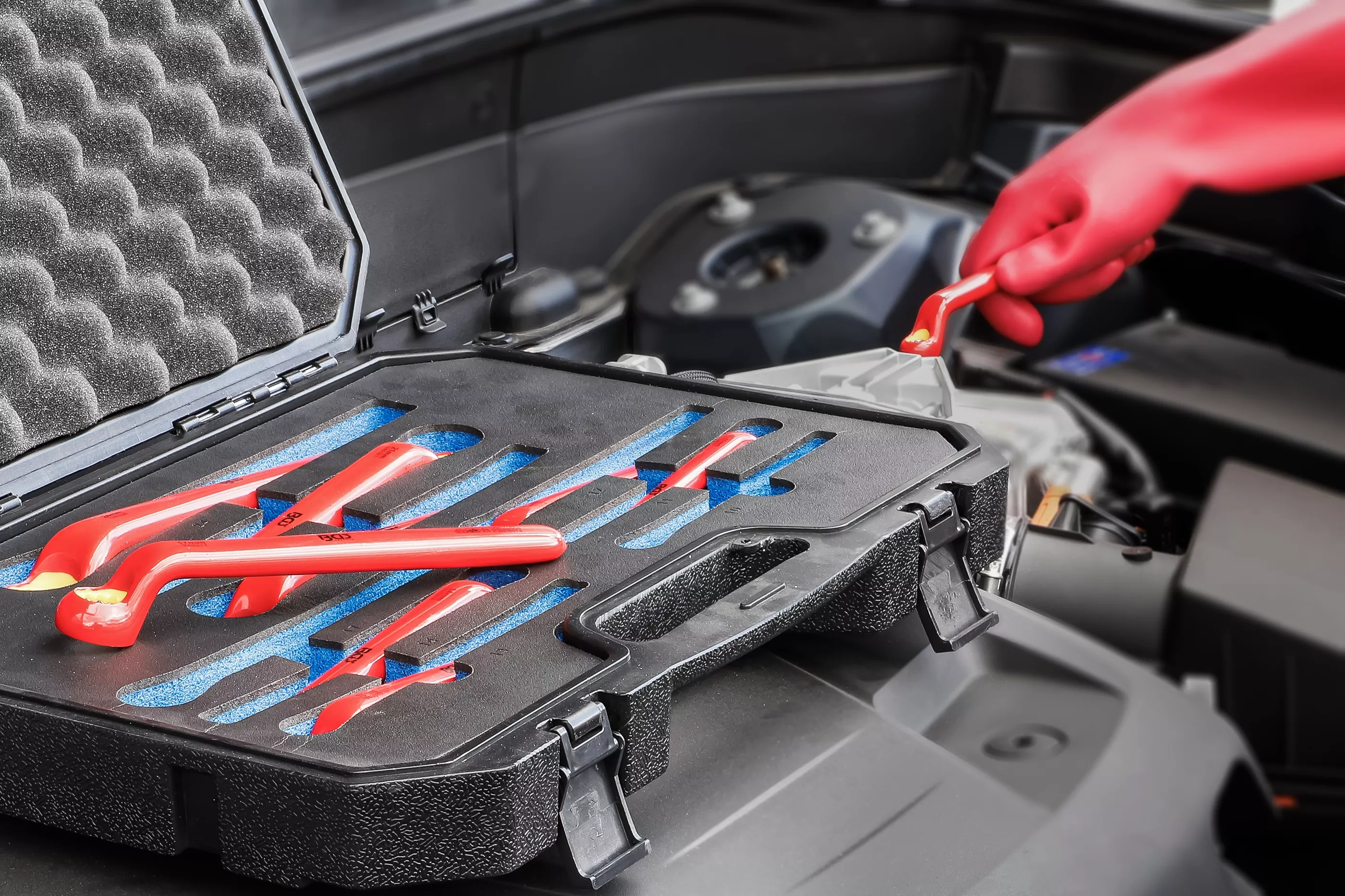 VDE-ringnyckel-sats | Djupt bockad | 10-24 mm | 9 delar