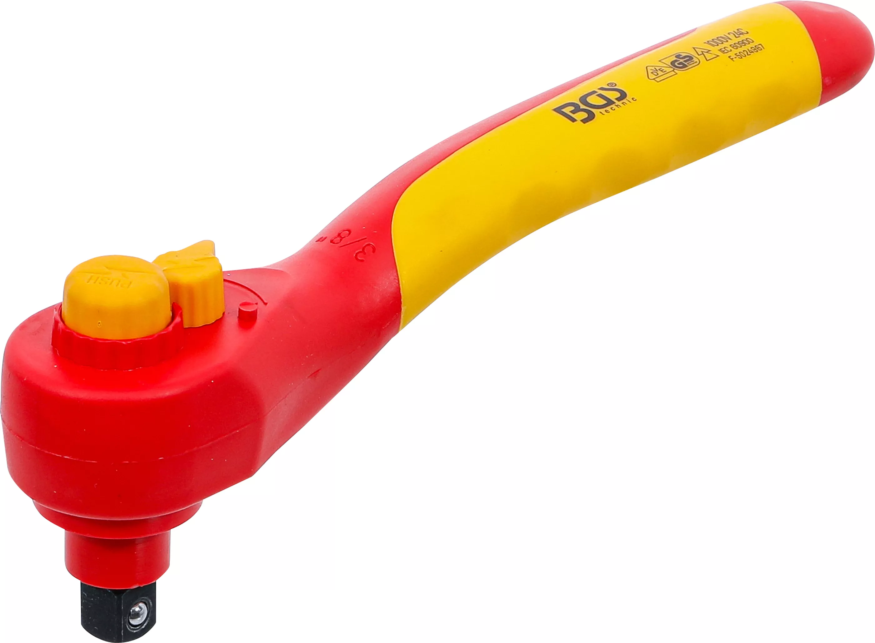 Omställbart VDE-spärrhandtag | 10 mm (3/8") | 1000 V