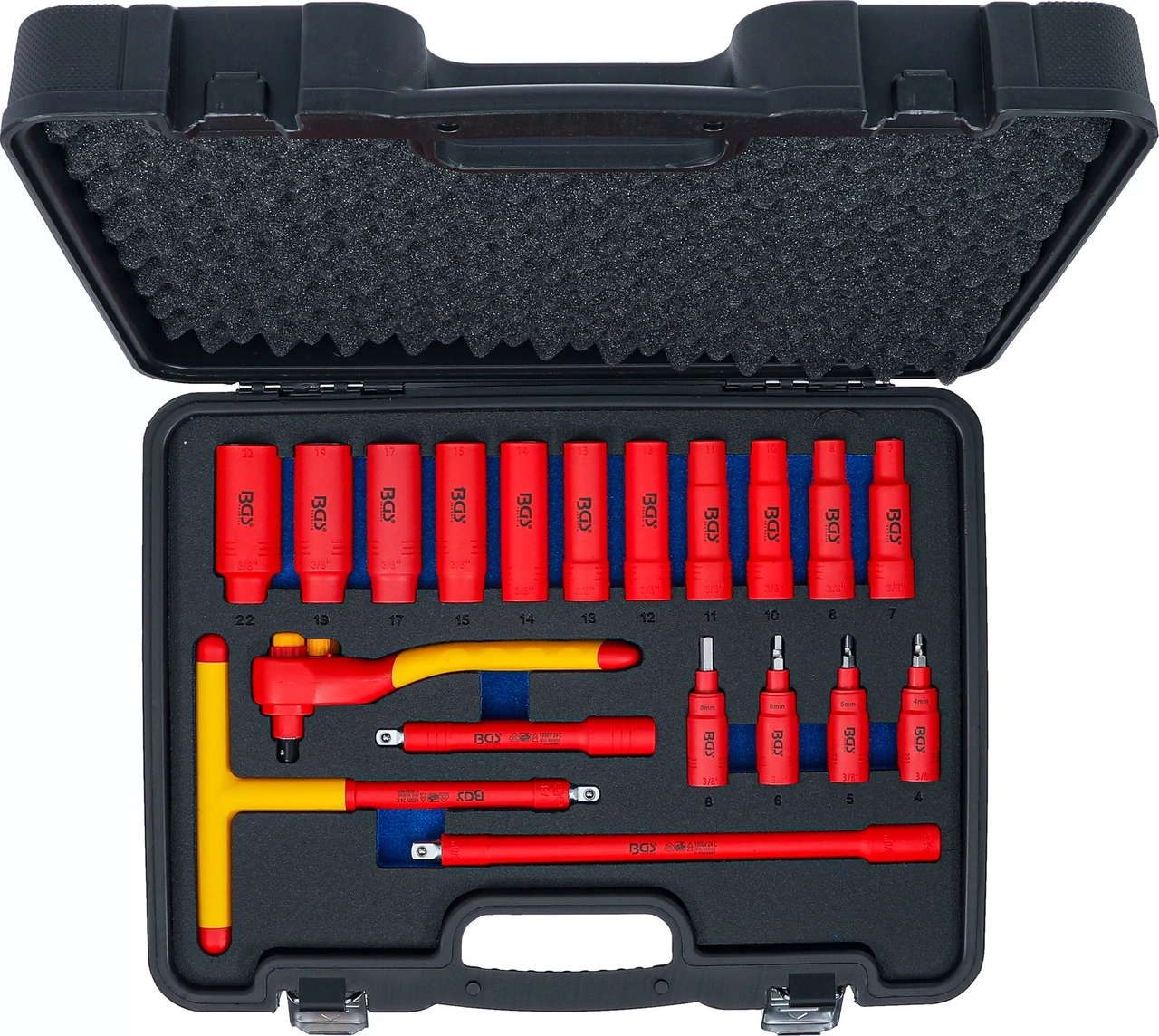 VDE hyls- och bit-sats | Inre fyrkant 10 mm (3/8") | 19 delar