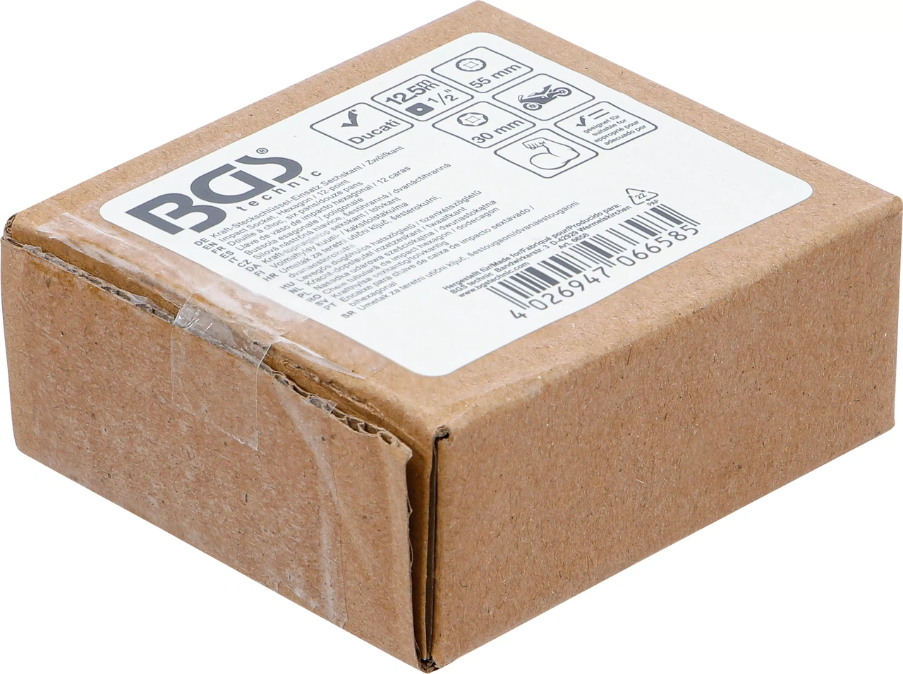 Krafthylsa sexkantig/tolvkantig | 12,5 mm (1/2") | för Ducati-hjulinfästning | 30 / 55 mm