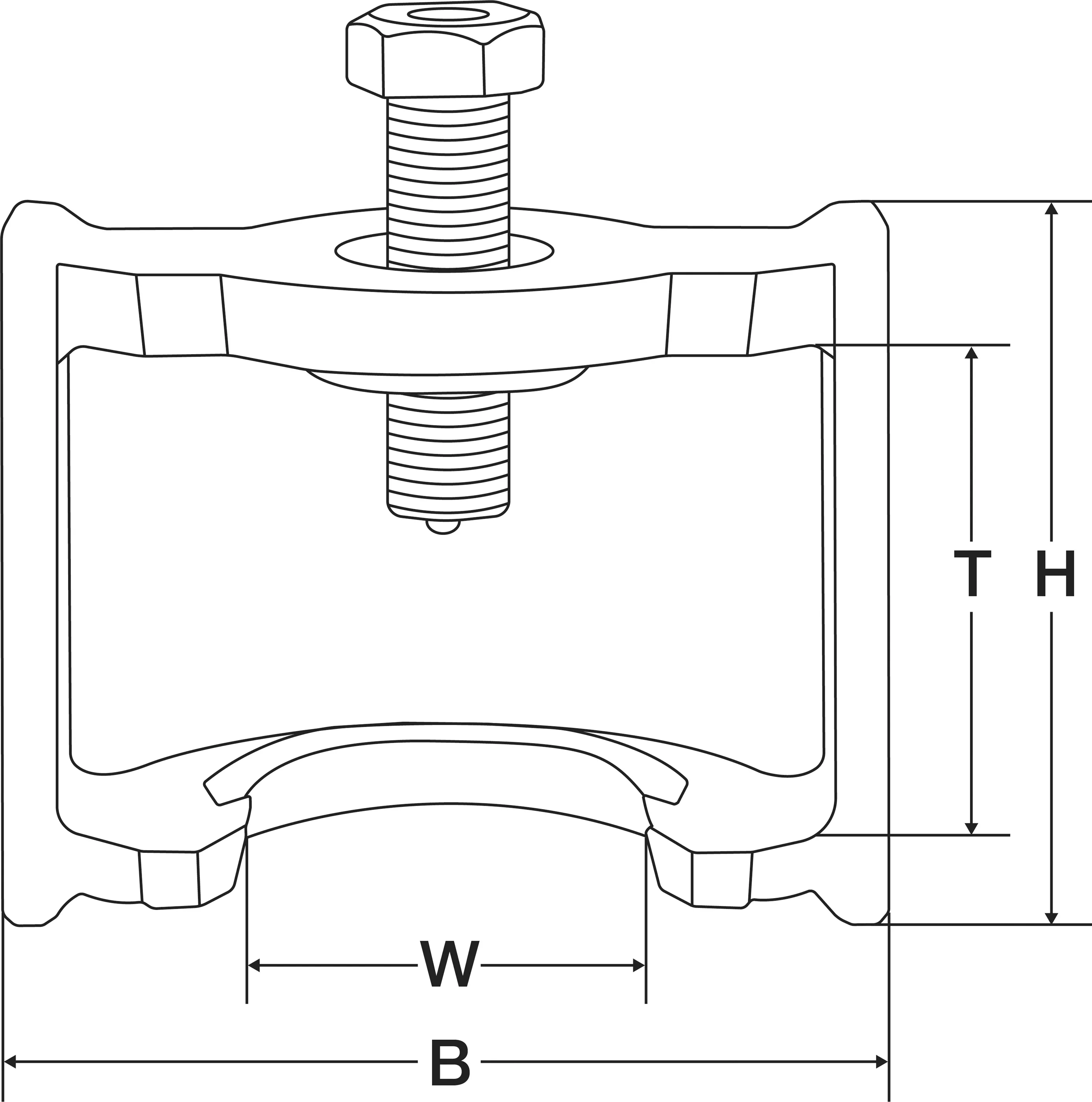 Bromslänkage-inställning avdragare | för Haldex broms | 160 mm