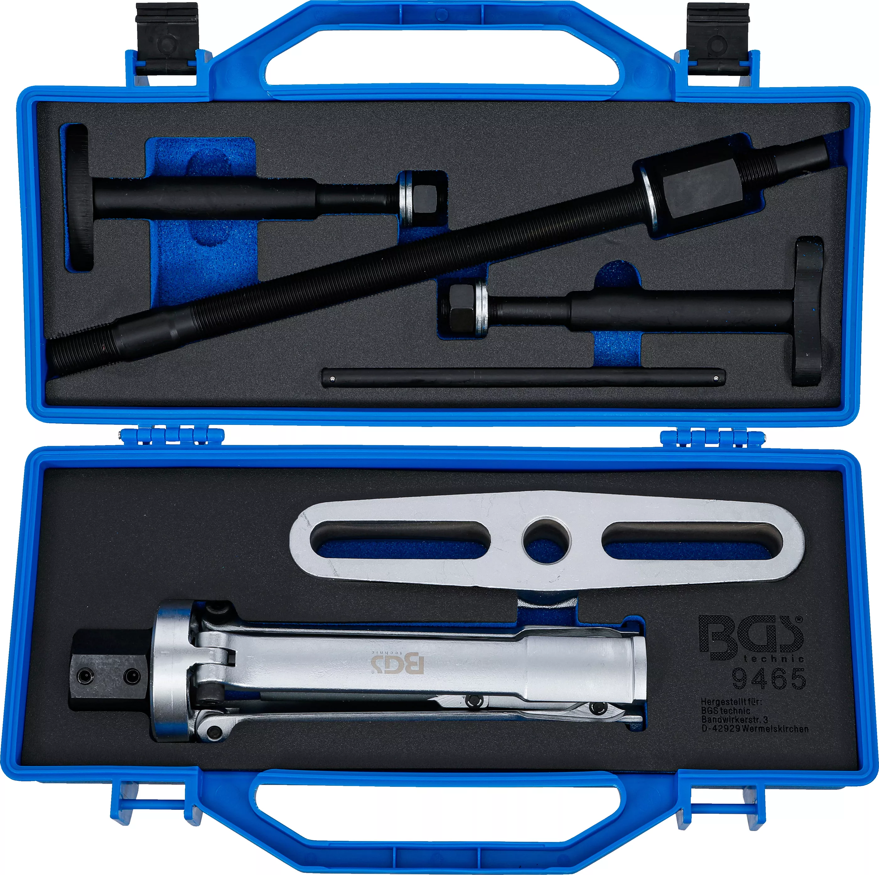 Cylinder-Foder-Utdragare med mothåll | 60 - 160 mm | 6 delar