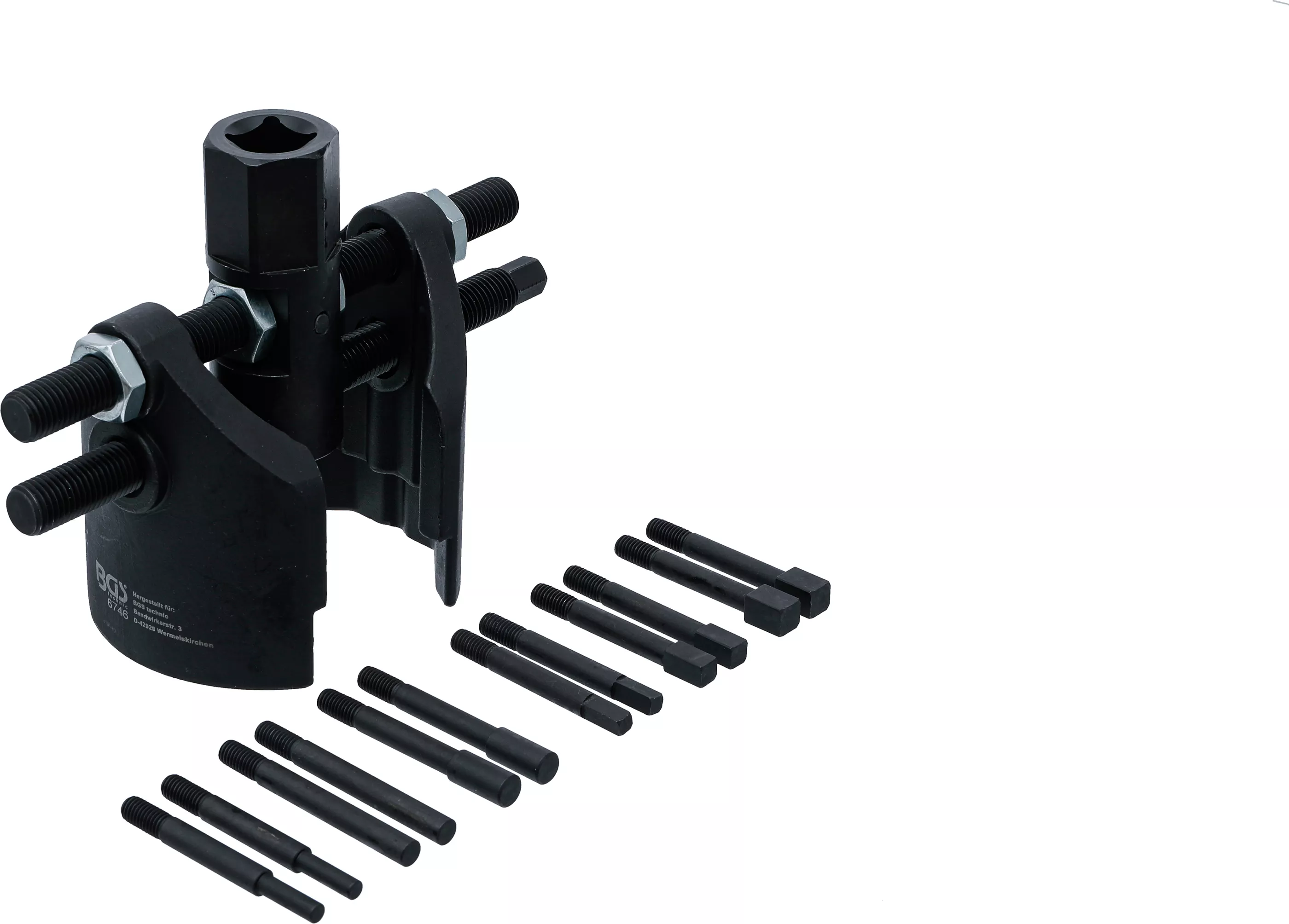 Universal axellock- & hakmutternyckel-sats