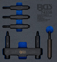 Verkstadsvagninlägg 1/6: Axellåsmutter-nyckel | för lastbilsbakaxlar