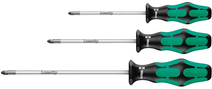 Skruvmejselsats rund klinga Nr. 355/3, 3-delar Pz 1-3