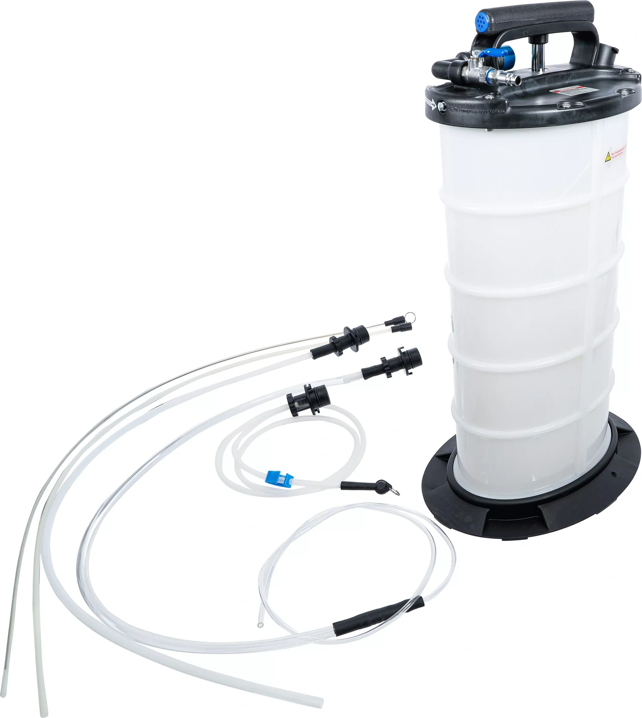 Tryckluftsbromsluftare och oljesugare - pneumatisk och manuell