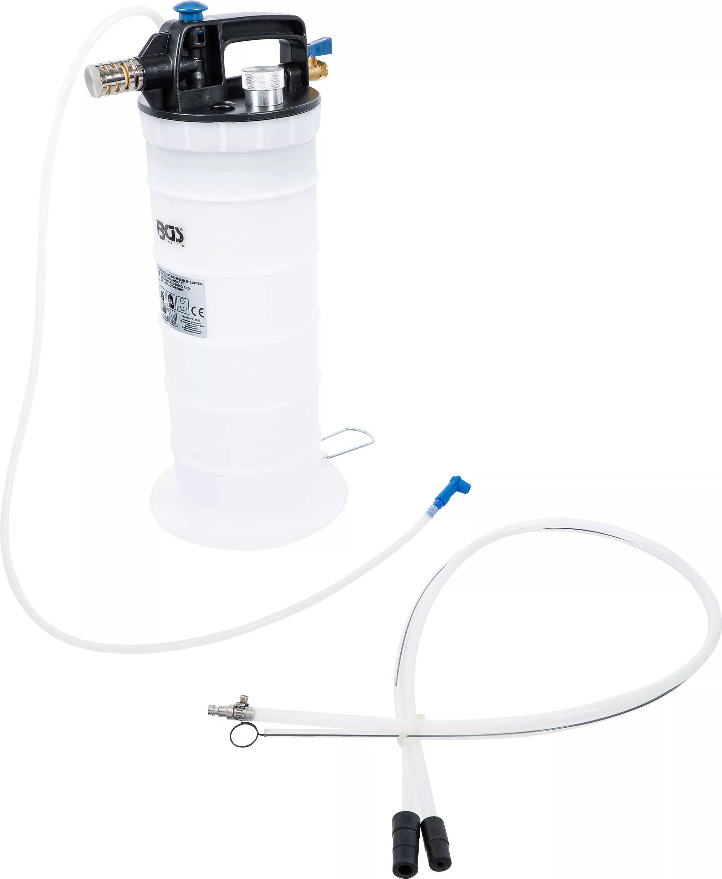 Tryckluft-bromsluftare och oljesugare