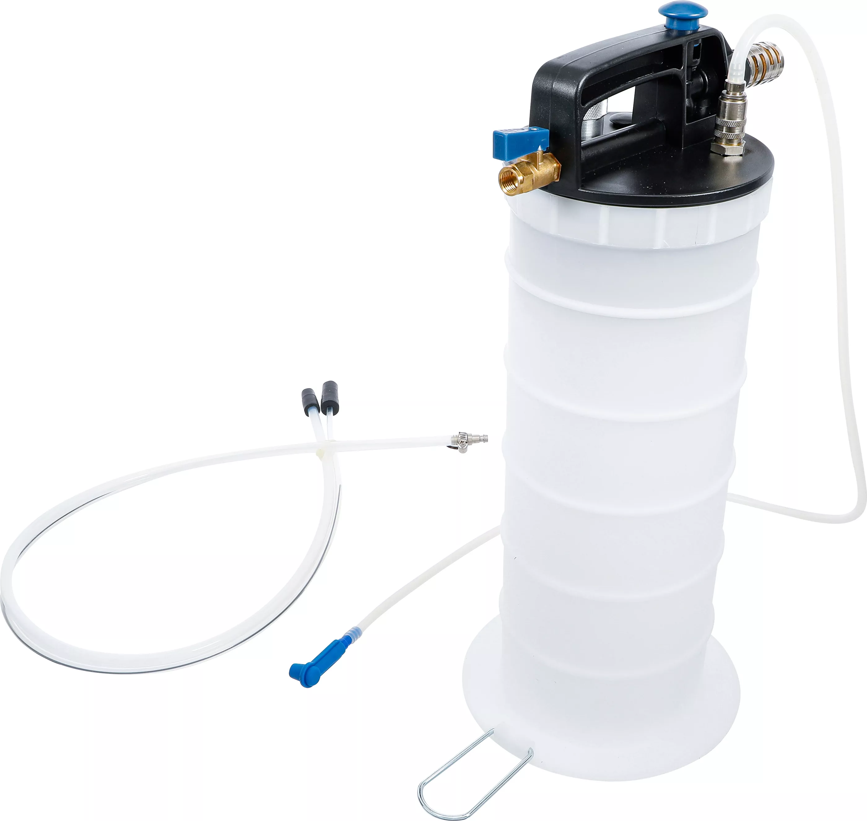 Tryckluft-bromsluftare och oljesugare