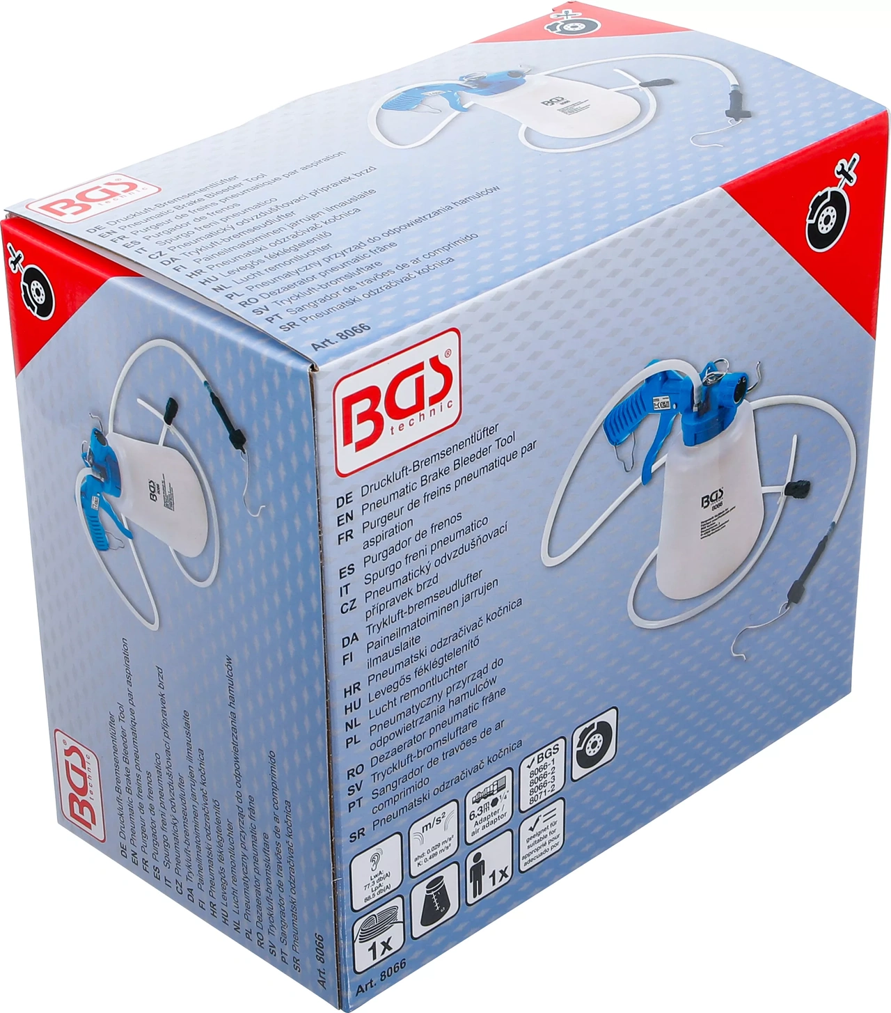 Tryckluft-bromsluftare