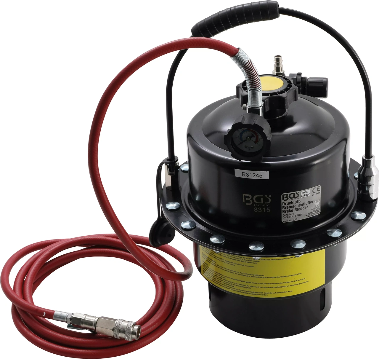 Tryckluft-bromsluftare