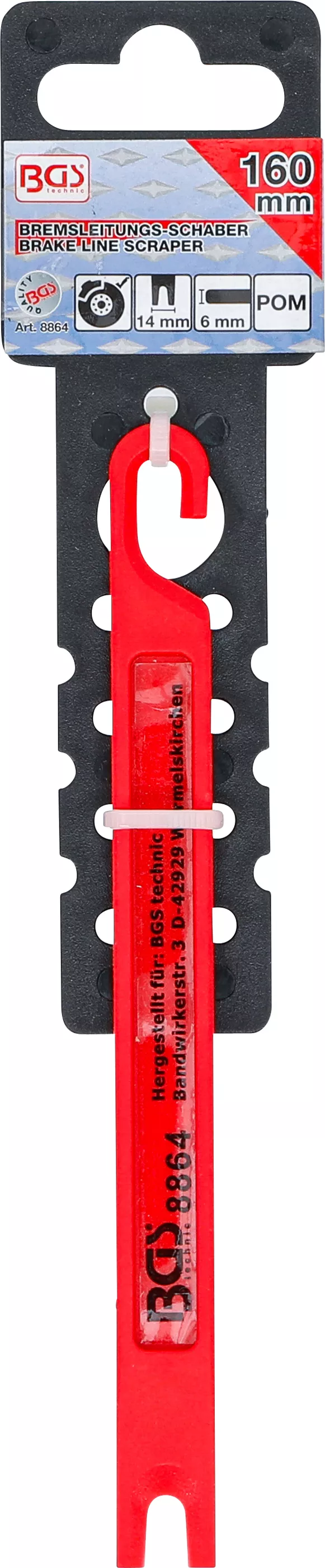 Bromsrörs-skrapa | 160 x 14 x 6 mm