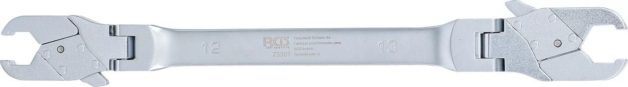 Bromsrörsnyckel med spärrskaftsfunktion | 12 x 13 mm