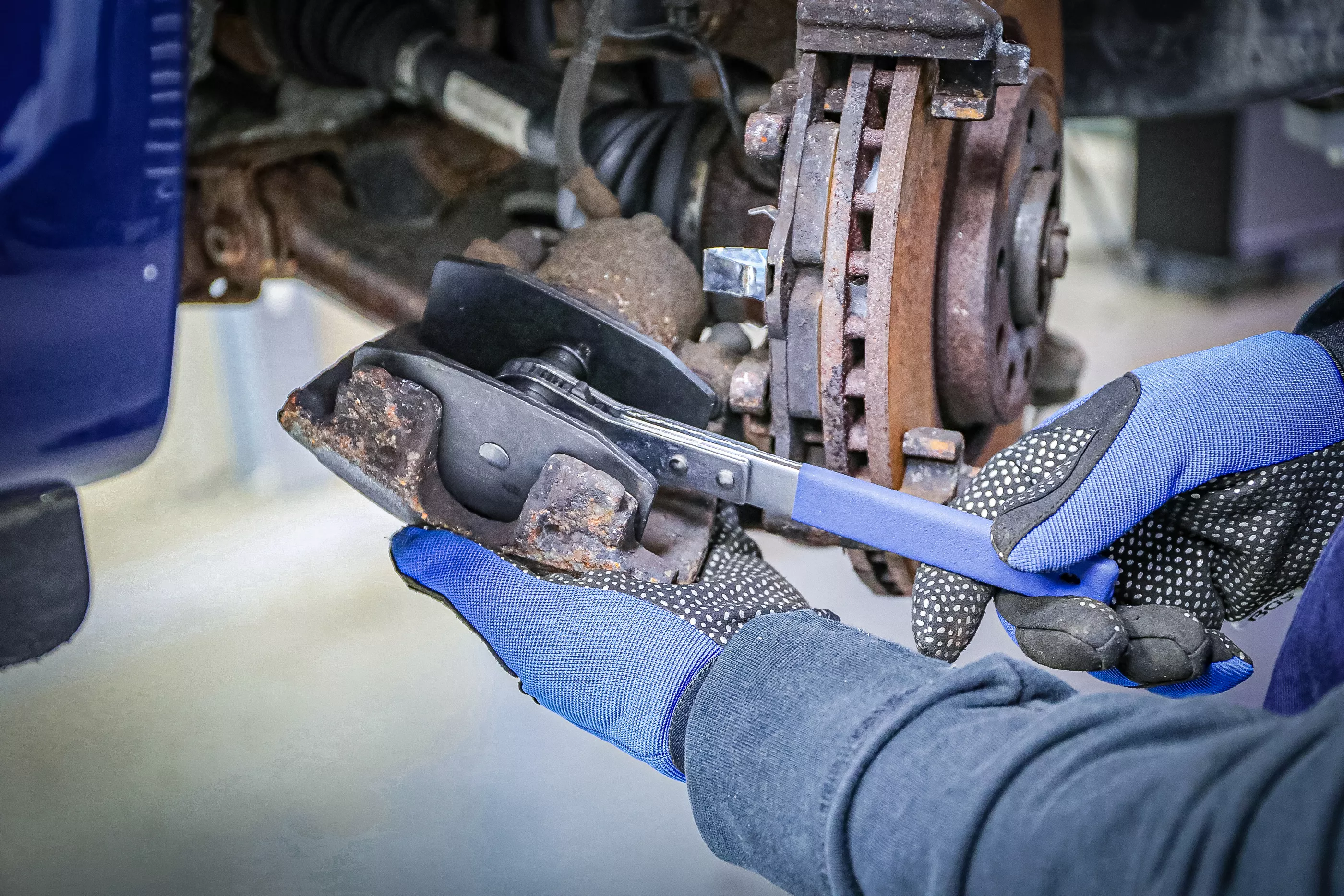 Bromskolv-återställnings-verktyg | med spärrfunktion