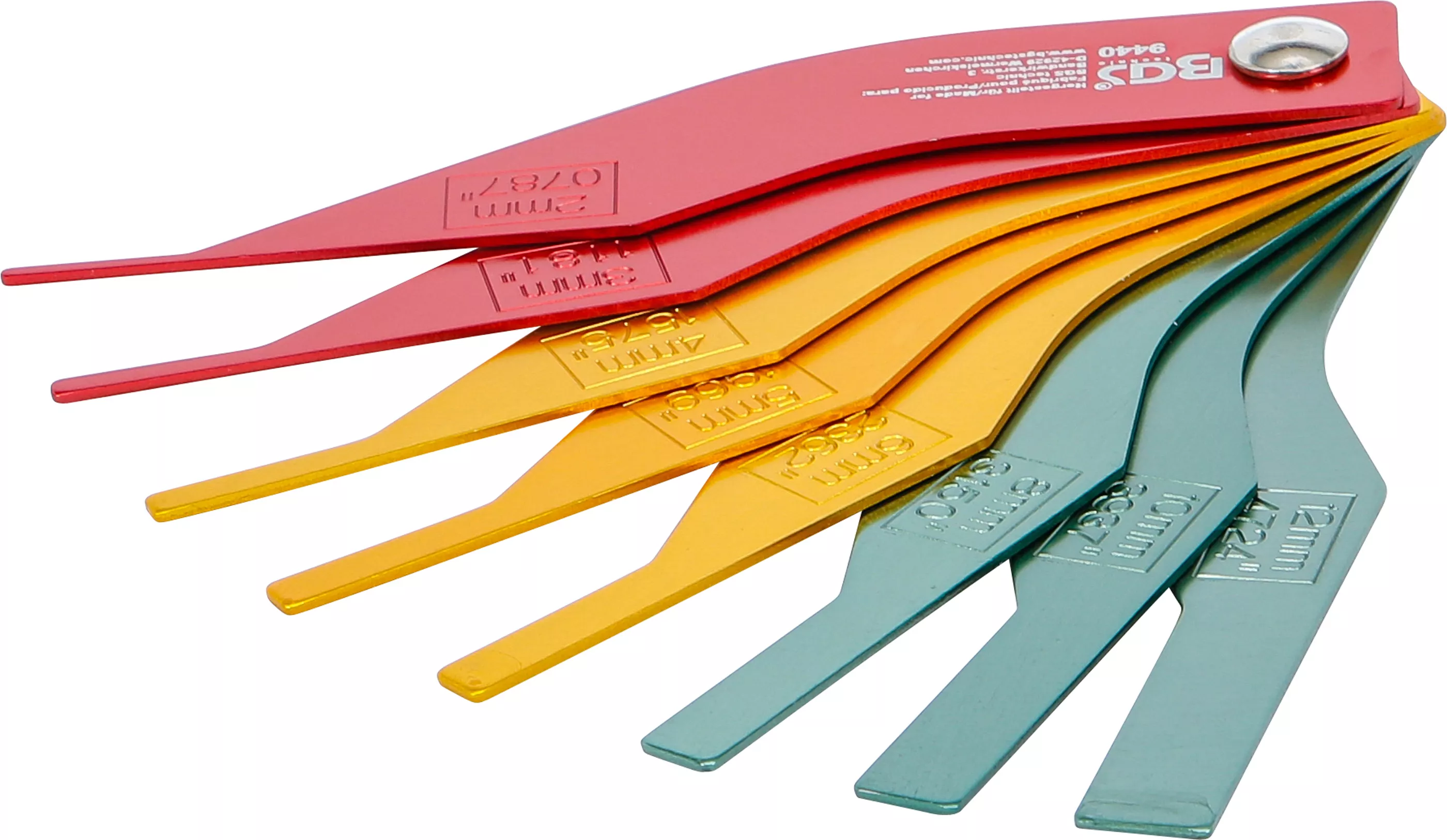 Bromsbelägg-slitagemått-sats | Aluminium | 8 delar