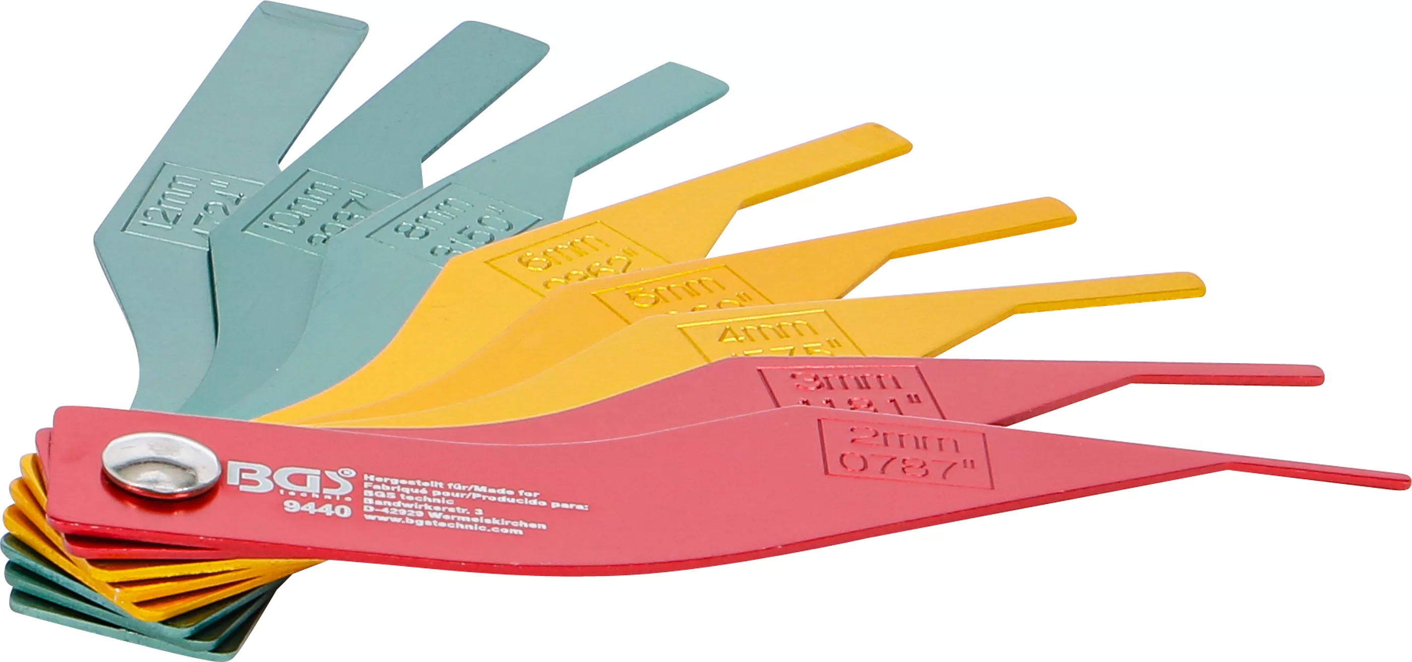 Bromsbelägg-slitagemått-sats | Aluminium | 8 delar