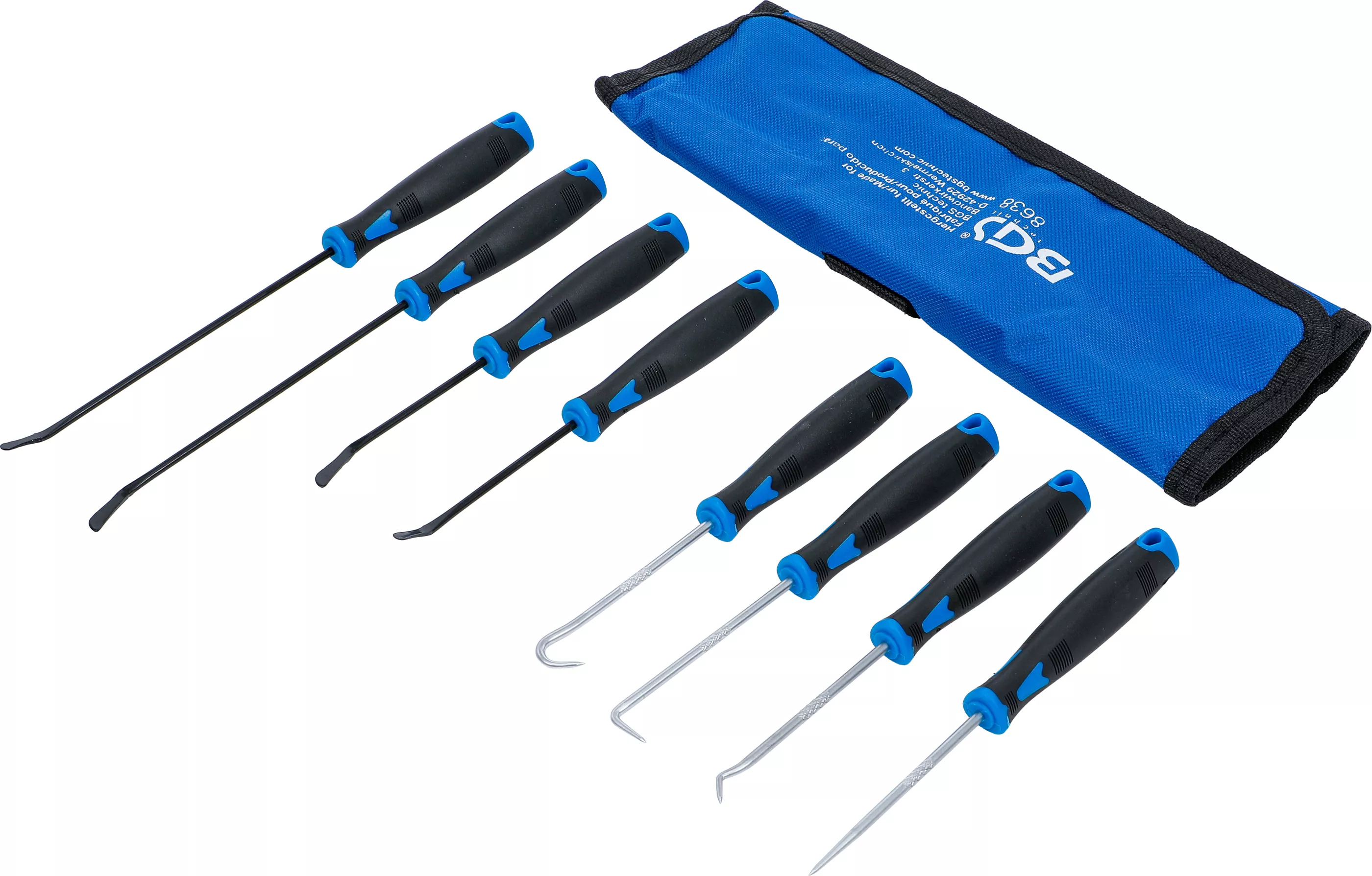 Krok-sats med raka och rundade spetsar | 8 delar