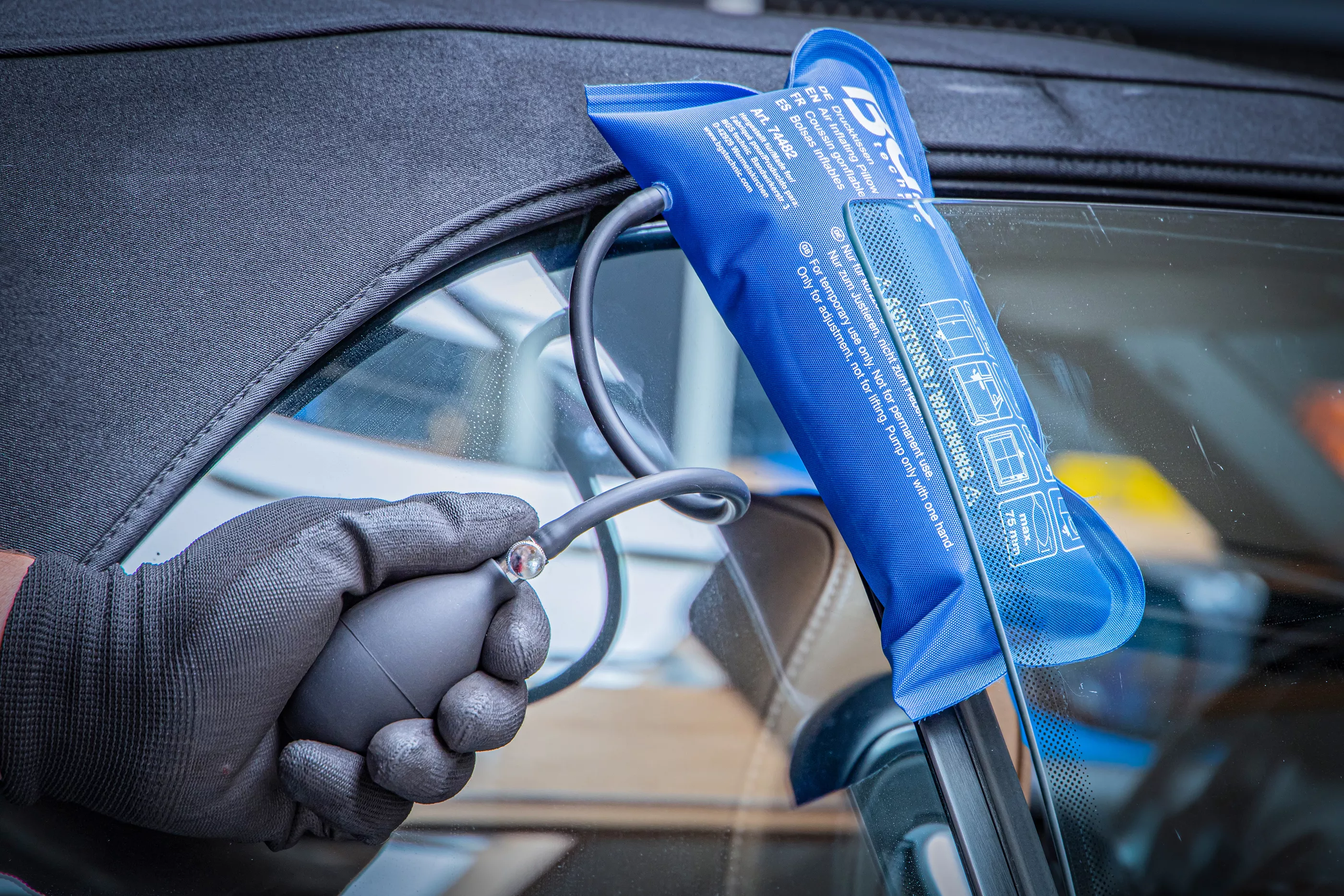 Tryckkudde | med handpump | Kvadrat | 165 x 150 mm