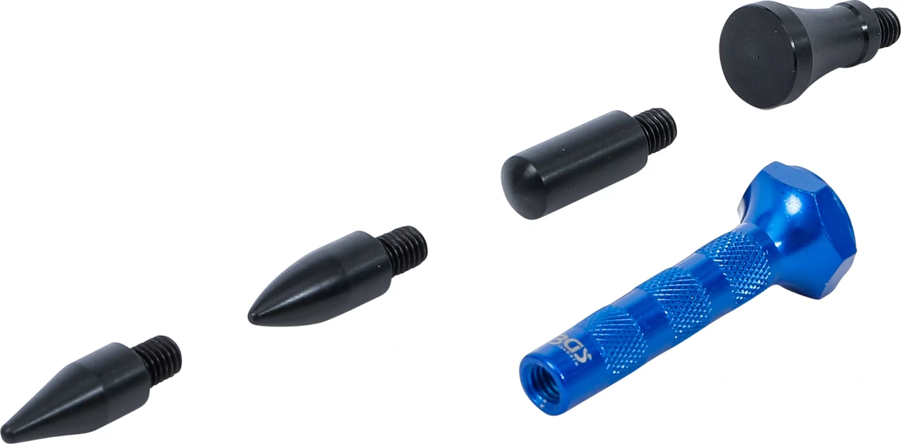 Aluminium-utbuktningsstift med utbytbara spetsar | 100 mm