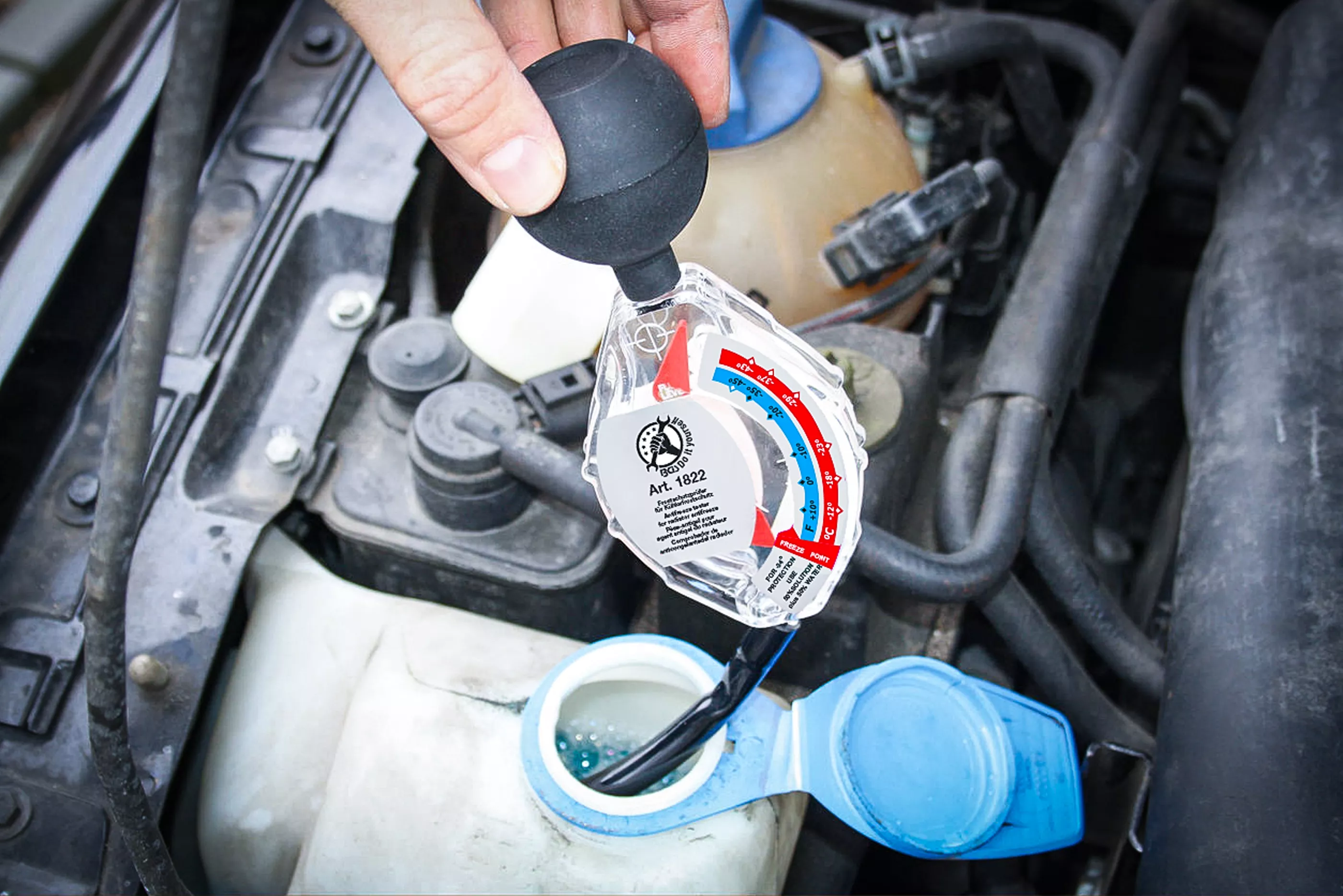 Frostskyddstestare för kylarvätska