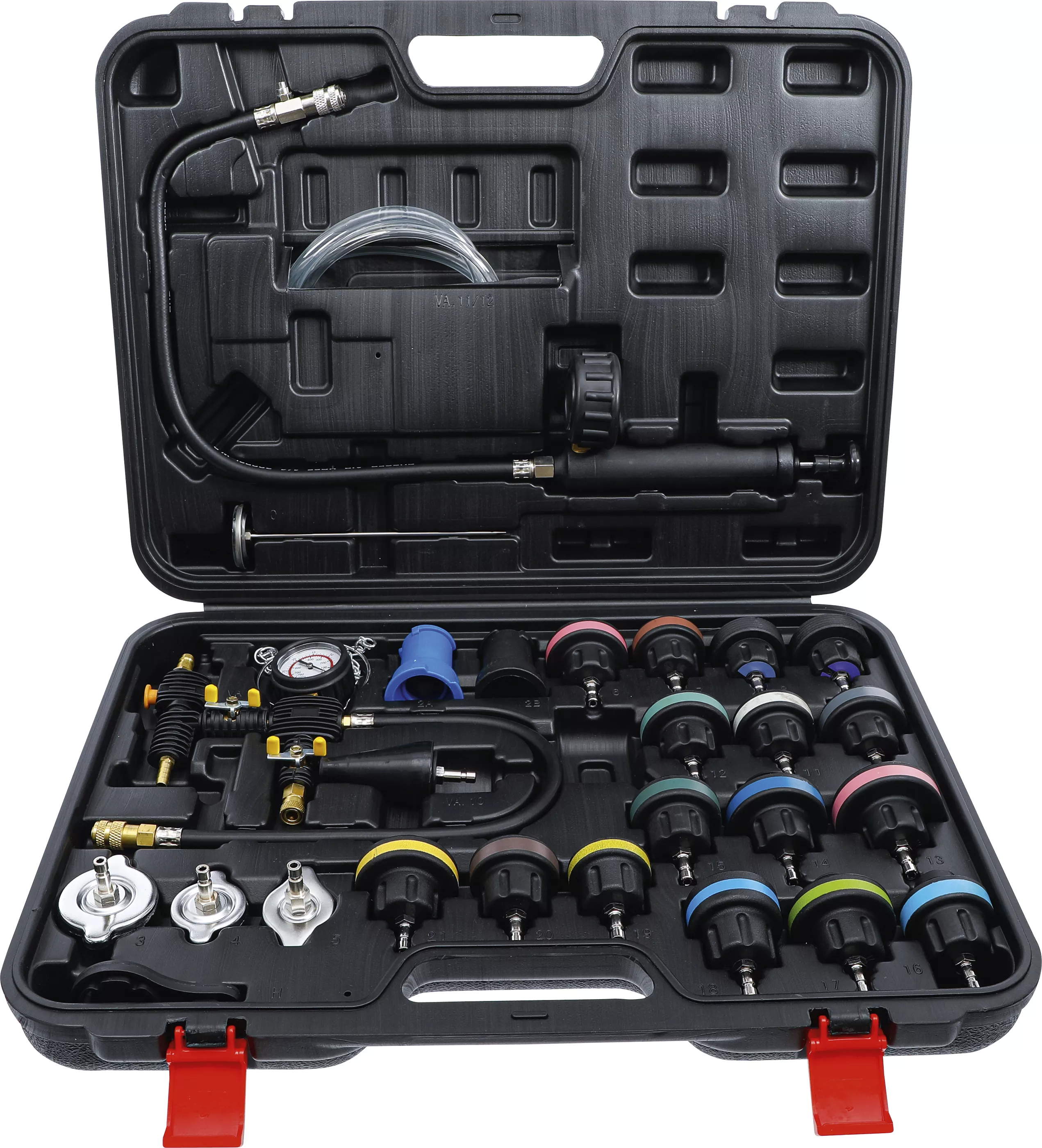 Tryckprovarsats och påfyllningssystem för kylsystem 27 delar