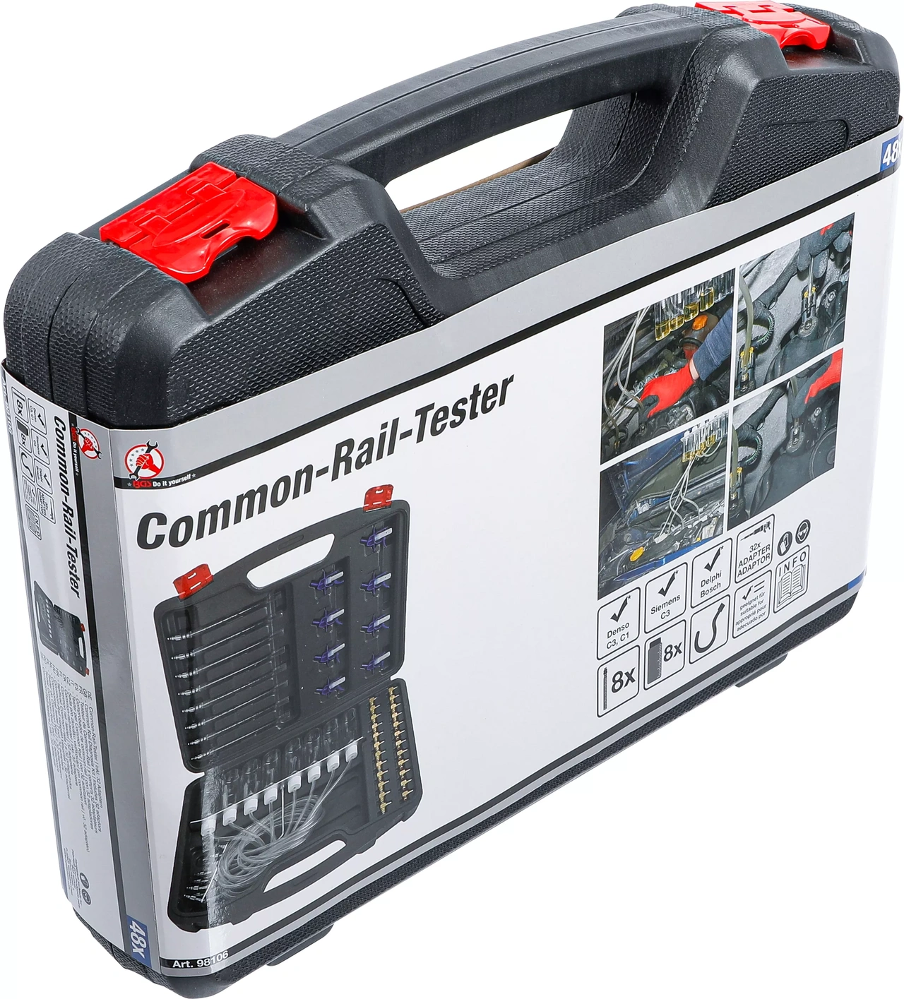 Common-Rail-testare | med 32 adaptrar
