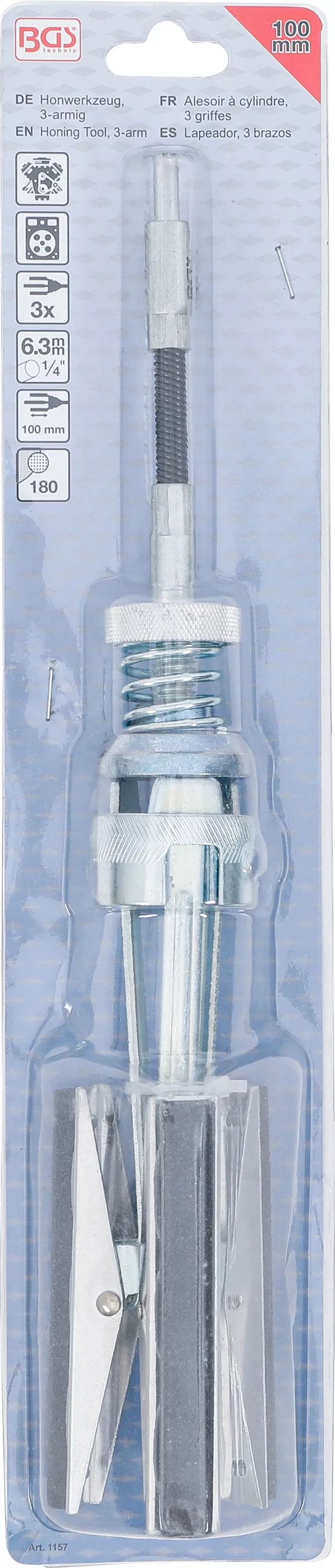 Honverktyg, 3-armad | Ø 58 - 168 mm | Backar 100 mm