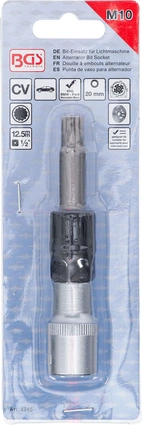 Bit-Insats för generator | 12,5 mm (1/2") | Inre mångtandad (för XZN) M10