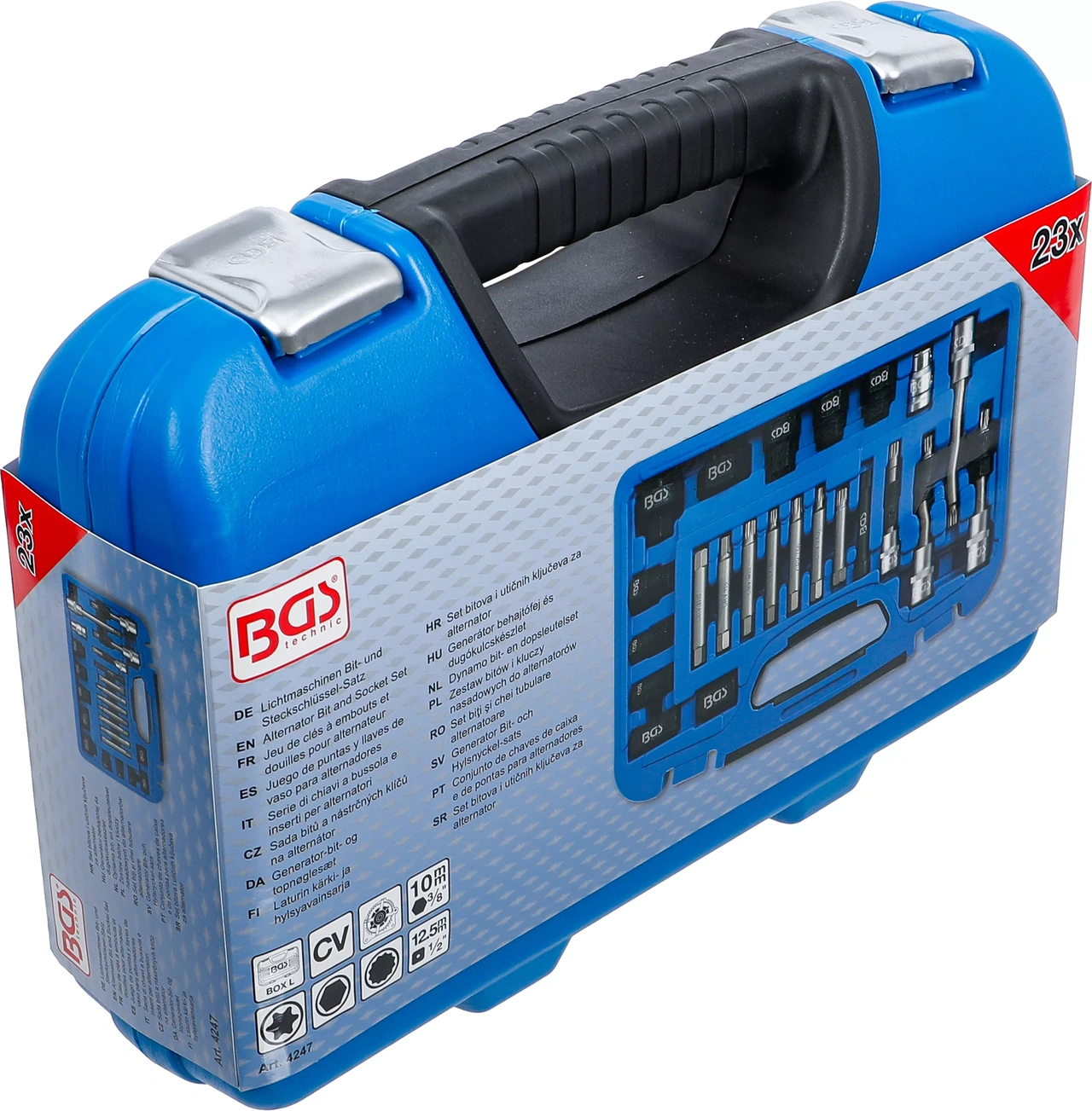 Generator Bit- och Hylsnyckel-sats | 23 delar
