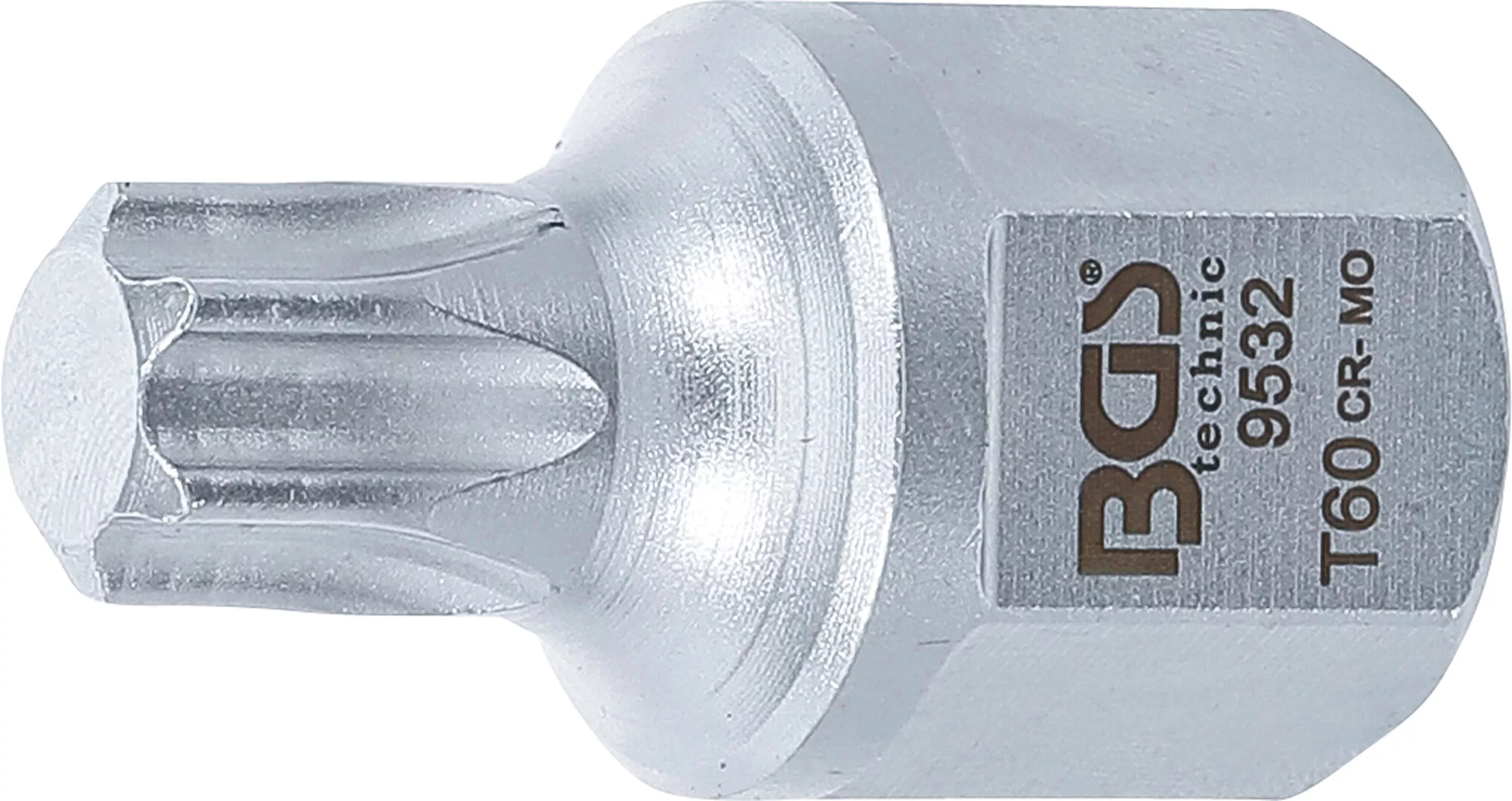 Flerspårsrem-Bit-Insats | 12,5 mm (1/2"), yttre sexkant 22 mm | T-Profil (för Torx) T60