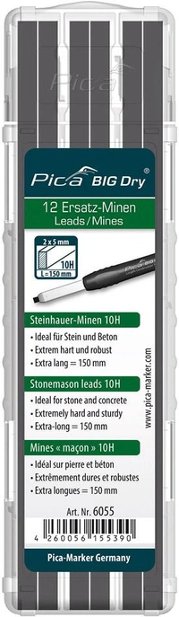 Reservstift Big Dry, grafit 10H, 12St