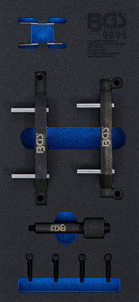 Verkstadsvagninlägg 1/3: Motor-Inställningsverktyg-sats | för Jeep 3.0 V6 Diesel | 9 delar