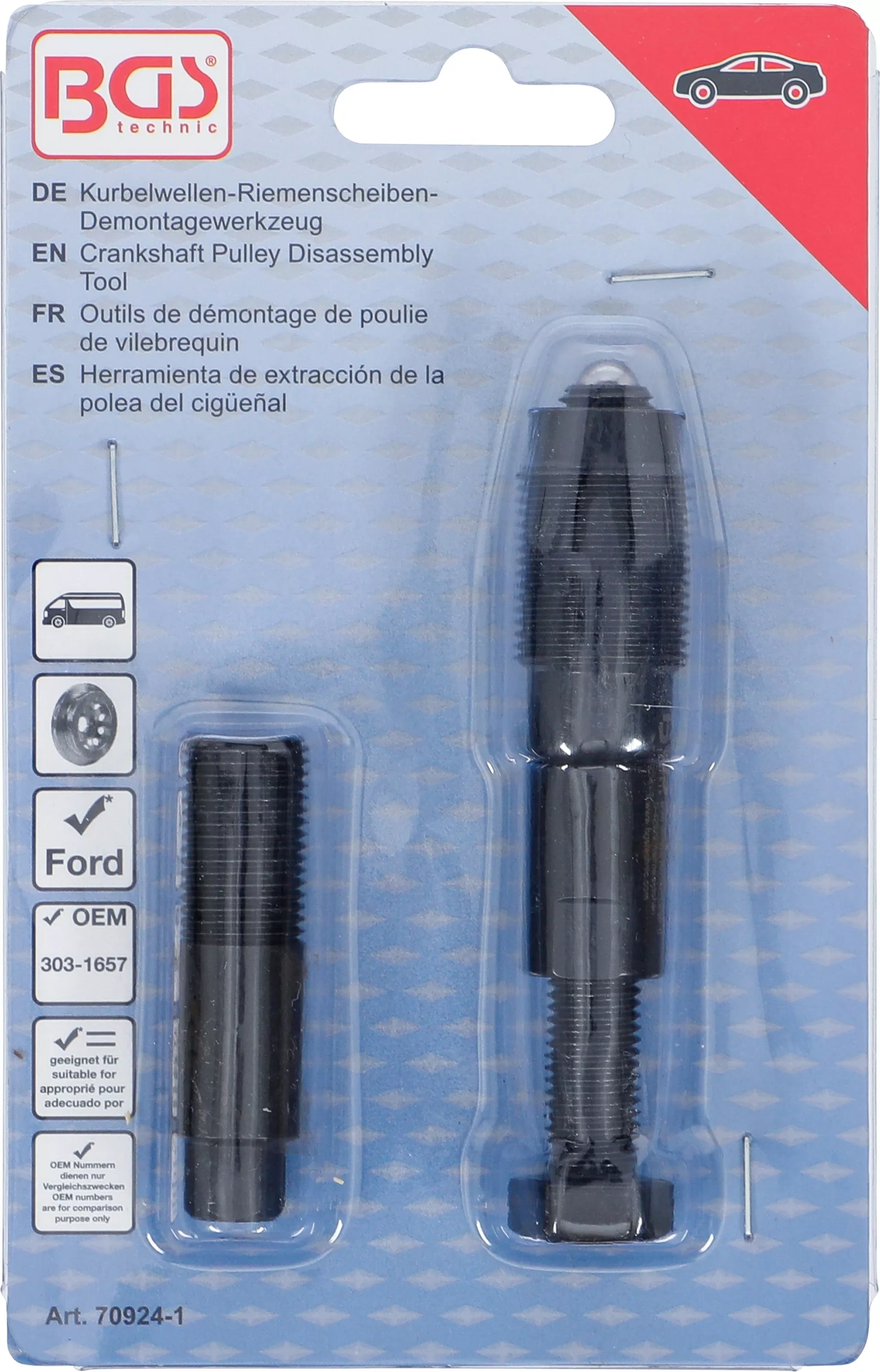 Vevaxel-Remskiva-Demonteringsverktyg | för Ford EcoBlue 2.0L