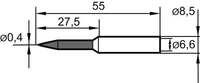 Lödspets, 832UD, 0,4mm