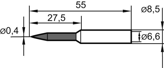 Lödspets, 832UD, 0,4mm